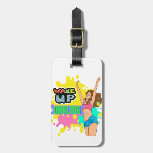 Bewerkbare quotes-liefhebbers bagagelabel (Voorkant verticaal)