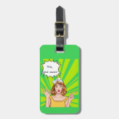 Bewerkbare quotes-liefhebbers bagagelabel (Voorkant verticaal)