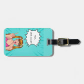 Bewerkbare quotes-liefhebbers bagagelabel (Voorkant horizontaal)