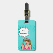 Bewerkbare quotes-liefhebbers bagagelabel (Voorkant verticaal)