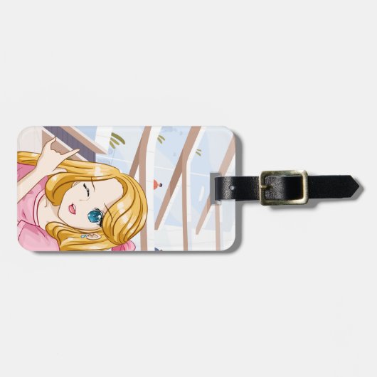 Bewerkbare quotes-liefhebbers bagagelabel (Voorkant horizontaal)