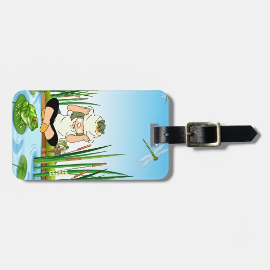 Bewerkbare quotes-liefhebbers bagagelabel (Voorkant horizontaal)