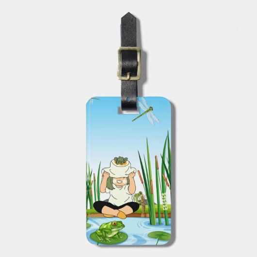 Bewerkbare quotes-liefhebbers bagagelabel (Voorkant verticaal)