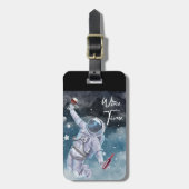 Bewerkbare quotes-liefhebbers bagagelabel (Voorkant verticaal)