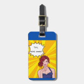 Bewerkbare quotes-liefhebbers bagagelabel (Voorkant verticaal)