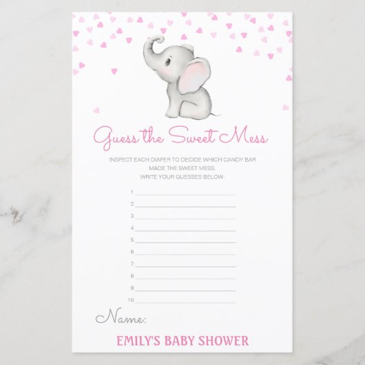 Bewerkbare Raad de Sweet Mess, Dirty Diaper (Voorkant)