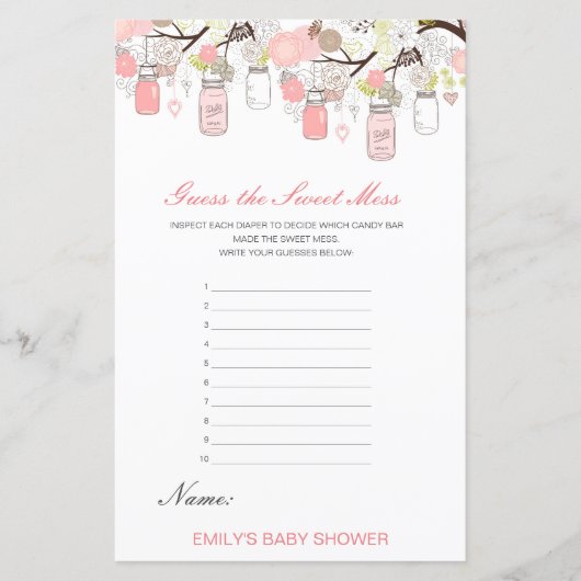 Bewerkbare Raad de Sweet Mess, Dirty Diaper (Voorkant)