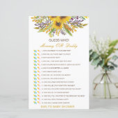 Bewerkbare raad wie, Baby shower van mama of papa (Staand voorkant)