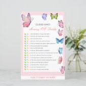 Bewerkbare raad wie, Baby shower van mama of papa (Staand voorkant)