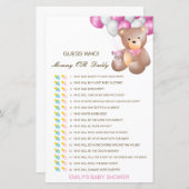 Bewerkbare raad wie, Baby shower van mama of papa (Voorkant / Achterkant)