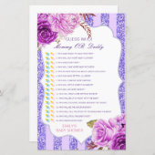 Bewerkbare raad wie, Baby shower van mama of papa (Voorkant / Achterkant)