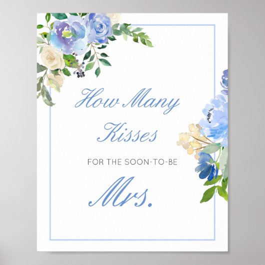 Bewerkbare raadt hoeveel kusjes voor het soon Mrs  Poster (Voorkant)