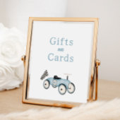 Bewerkbare Race Car Ride-On Gifts Kaarten teken Poster