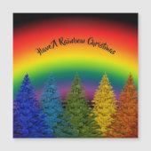 Bewerkbare Rainbow Christmas Tree (Voorkant)