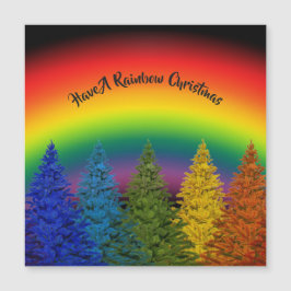 Bewerkbare Rainbow Christmas Tree