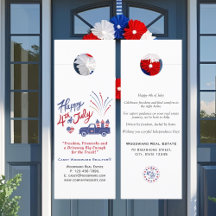 Bewerkbare Real Estate Flyers 4th of July Patrioti
