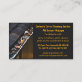 Bewerkbare reiniging van Gutter Visitekaartje (Voorkant)