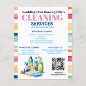 bewerkbare reinigingsservice Flyer (Voorkant)