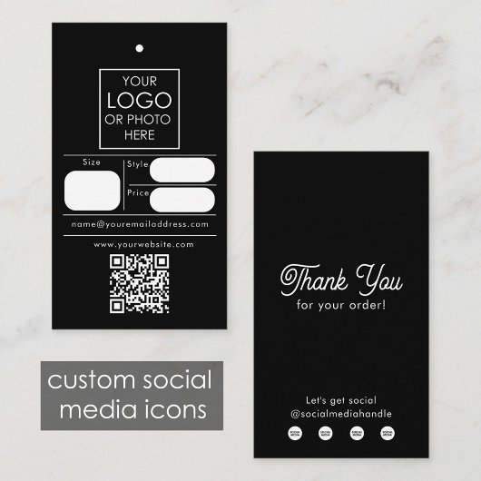 Bewerkbare Retail Prijs Label Kleding Swing Label 