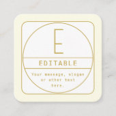 Bewerkbare Retro-modern ontwerp sjabloon goud en w (Voorkant)