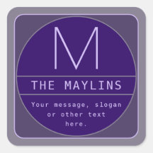 Bewerkbare Retro-modern ontwerp sjabloon | Paars