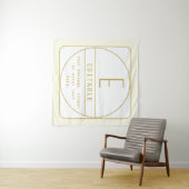 Bewerkbare Retro-moderne ontwerp sjabloon goud en Wandkleed (In Situ (horizontaal))