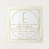 Bewerkbare Retro-moderne ontwerp sjabloon goud en Wandkleed (Voorkant)