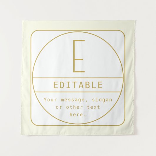 Bewerkbare Retro-moderne ontwerp sjabloon goud en  Wandkleed (Voorkant)