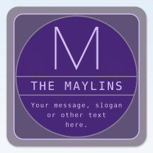 Bewerkbare Retro-moderne ontwerp sjabloon | Paars