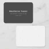 Bewerkbare retro-moderne tekst Sjabloon | Donker g (Voorkant / Achterkant)