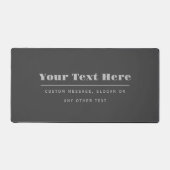 Bewerkbare retro-moderne tekst Sjabloon | Donker g Bureaumat (Voorkant)