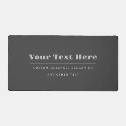 Bewerkbare retro-moderne tekst Sjabloon | Donker g Bureaumat (Voorkant)