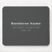 Bewerkbare retro-moderne tekst Sjabloon | Donker g Muismat (Voorkant)