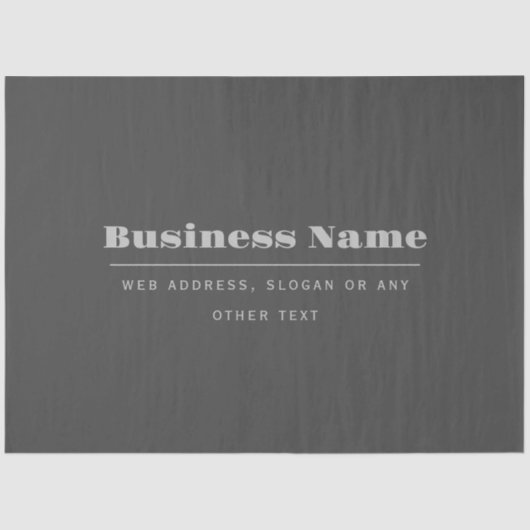 Bewerkbare retro-moderne tekst Sjabloon | Donker g Tissuepapier (Voorkant)