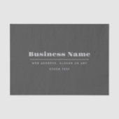 Bewerkbare retro-moderne tekst Sjabloon | Donker g Tissuepapier (Voorkant)