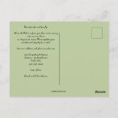 Bewerkbare rij huizen die we verplaatsen Aankondig Briefkaart (Achterkant)