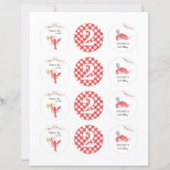 Bewerkbare Rivierkreeft Cupcake Toppers (Voorkant)