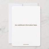 Bewerkbare Rode Kerstman Sleigh kerstfeest Kaart (Achterkant)