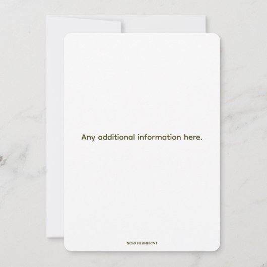 Bewerkbare Rode Kerstman Sleigh kerstfeest Kaart (Achterkant)