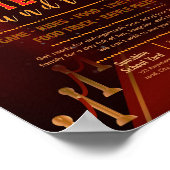 Bewerkbare rode loper fondsenwervingsflyer poster (Hoek)