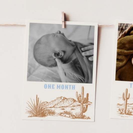 Bewerkbare Rodeo Maandelijkse Photo Banner Kaart