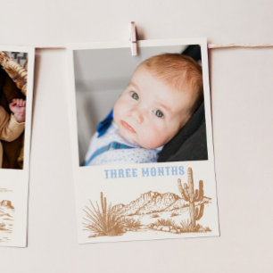 Bewerkbare Rodeo Maandelijkse Photo Banner Kaart