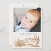 Bewerkbare Rodeo Maandelijkse Photo Banner Kaart (Voorkant)