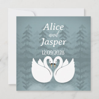 Bewerkbare romantische en elegante bruiloft Sticke Kaart