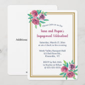 Bewerkbare Romantische Waterverfrozen Kaart (Voorkant / Achterkant)