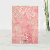 BEWERKBARE Roze Kerst Kaart (Achterkant)