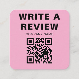 Bewerkbare Roze Logo Bedankkaart Informatiekaartje