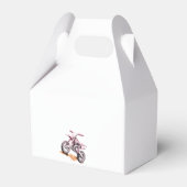 Bewerkbare Roze Motorfiets Dirt Bike Verjaardag Bedankdoosjes (Achterkant)