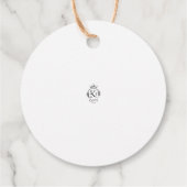 Bewerkbare Roze Tractor Verjaardagscirkel Favor Ta Bedankjes Labels (Achterkant)