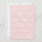 Bewerkbare roze Tutu Ballerina uitnodiging (Achterkant)